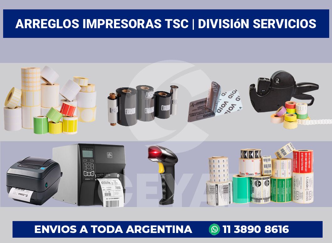 Arreglos impresoras TSC | División Servicios