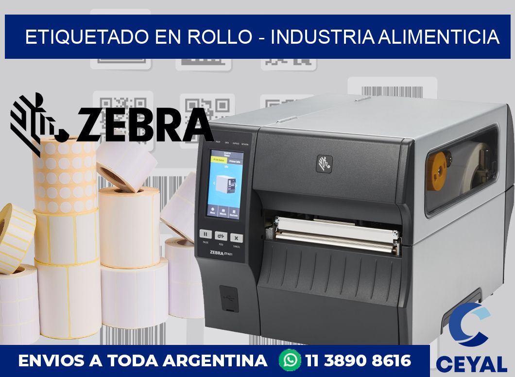 ETIQUETADO EN ROLLO - INDUSTRIA ALIMENTICIA