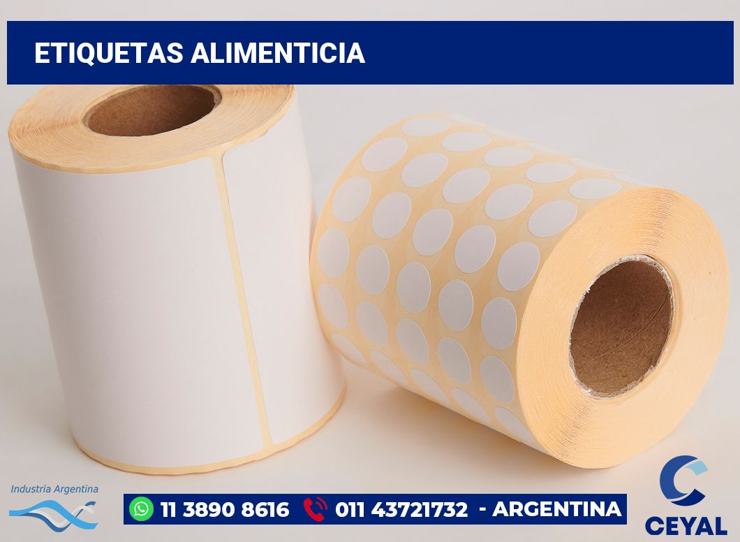 Etiquetas alimenticia