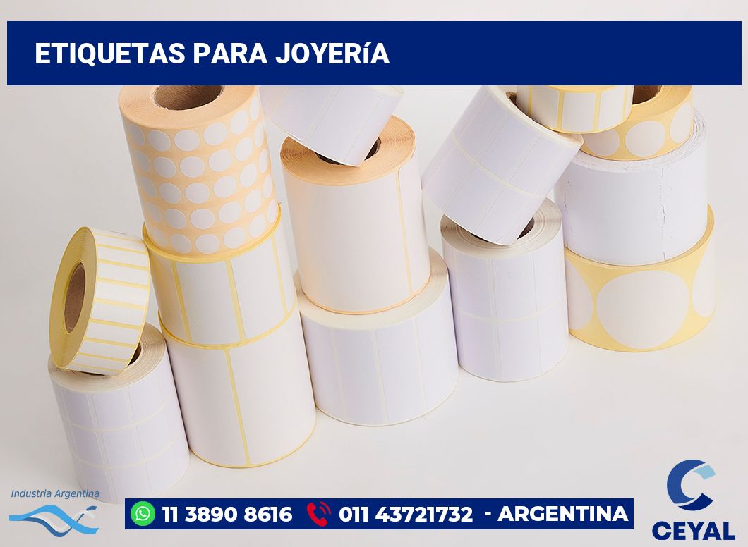 Etiquetas para Joyería