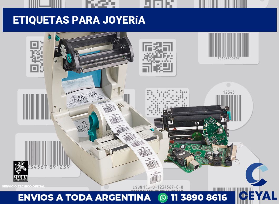 Etiquetas para Joyería