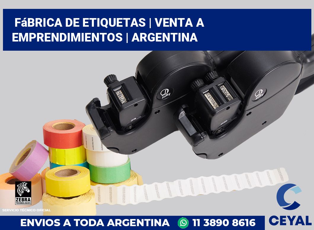 Fábrica de etiquetas | Venta a emprendimientos | Argentina