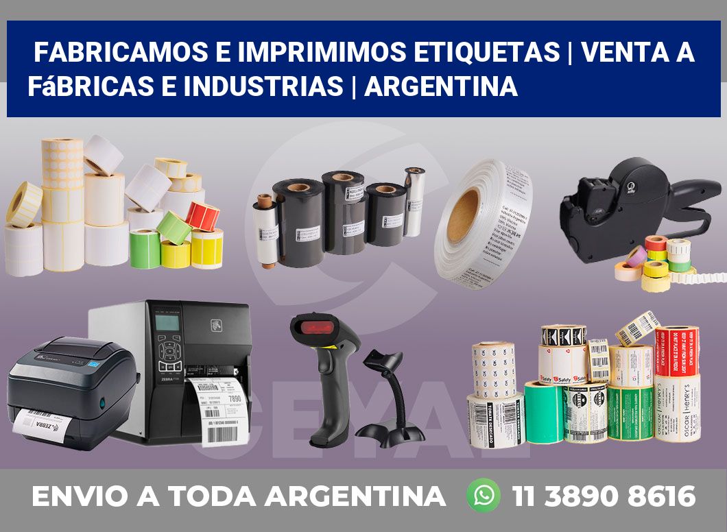 Fabricamos e imprimimos etiquetas | Venta a fábricas e industrias | Argentina