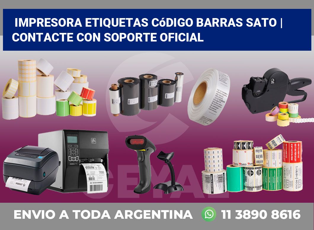 Impresora etiquetas Código barras Sato | Contacte con soporte oficial