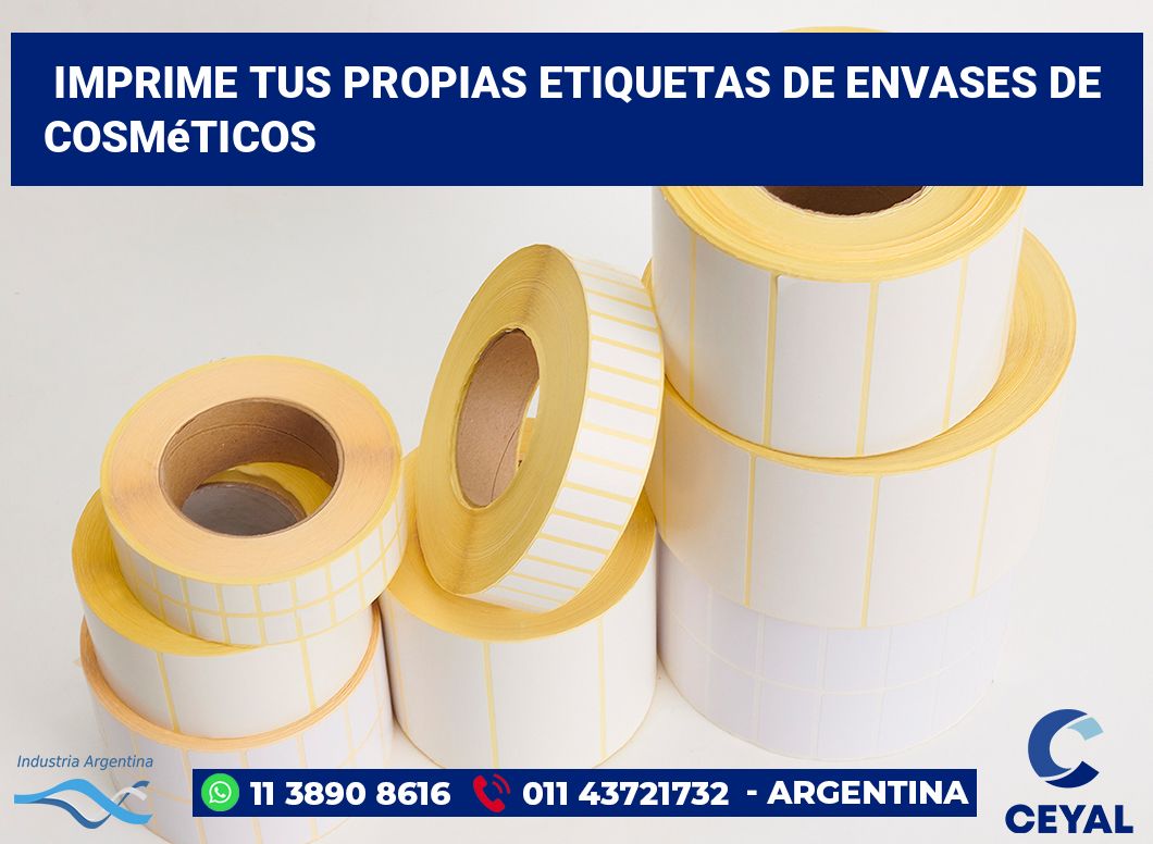 Imprime tus Propias Etiquetas de Envases de Cosméticos
