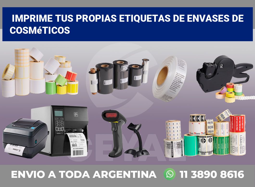 Imprime tus Propias Etiquetas de Envases de Cosméticos