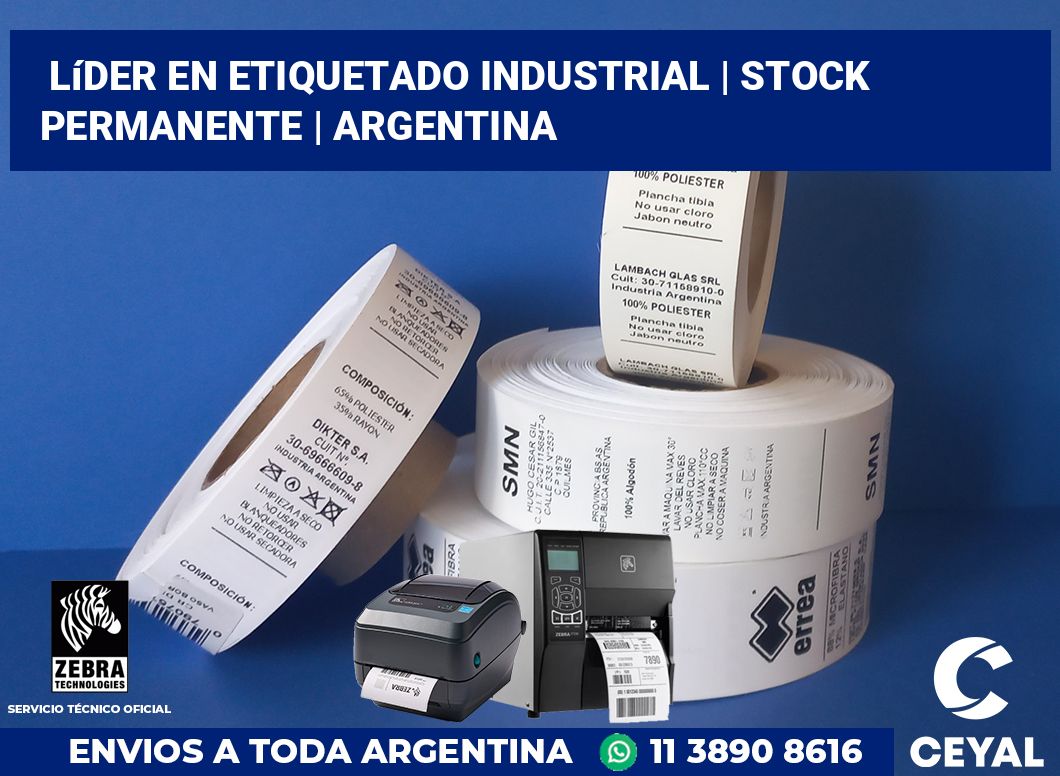 Líder en etiquetado industrial | Stock permanente | Argentina