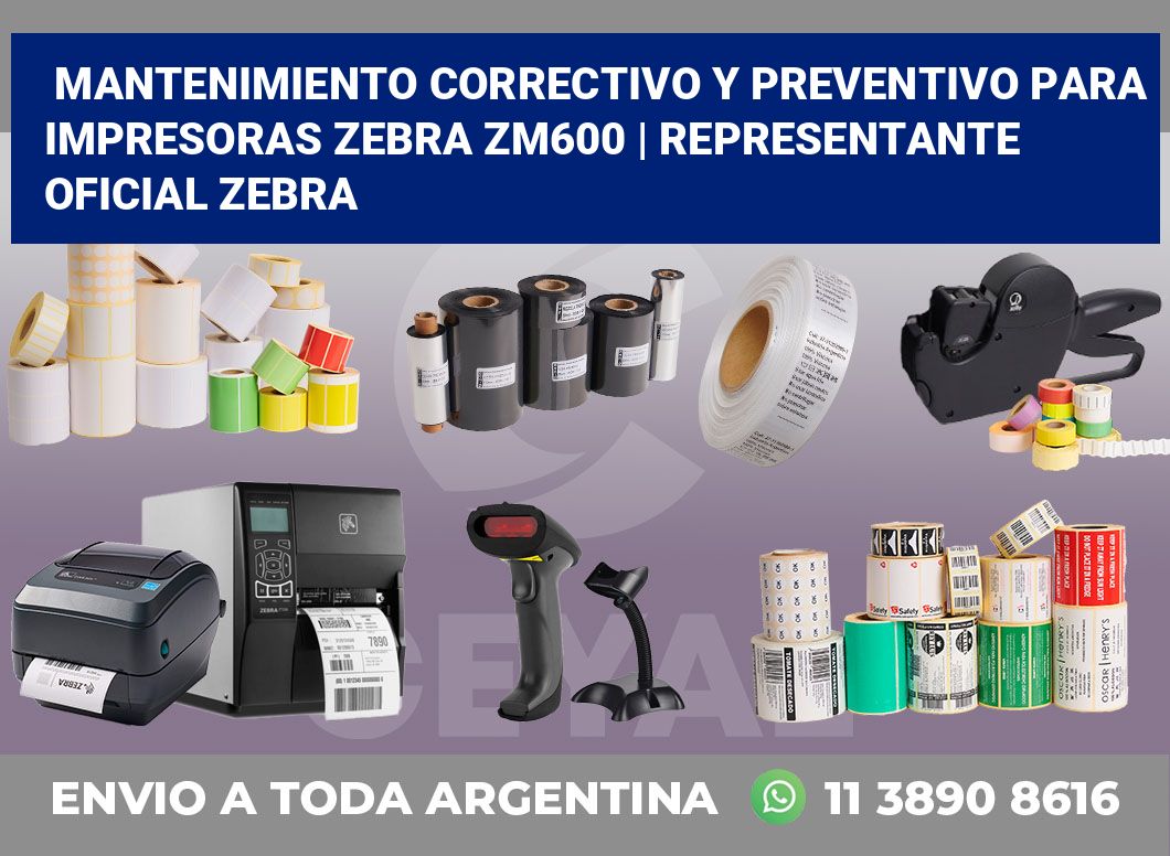 Mantenimiento correctivo y preventivo para impresoras Zebra ZM600 | Representante oficial Zebra