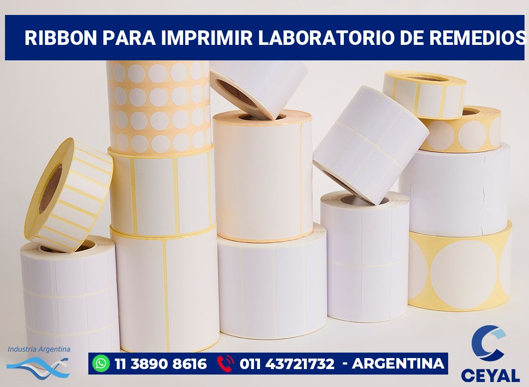 Ribbon para imprimir Laboratorio de remedios