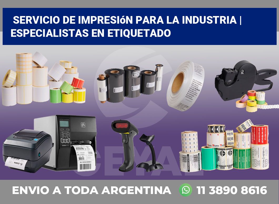 Servicio de impresión para la industria | Especialistas en etiquetado