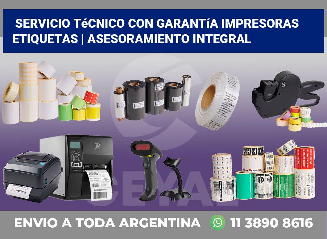 Servicio técnico con garantía impresoras etiquetas | Asesoramiento integral