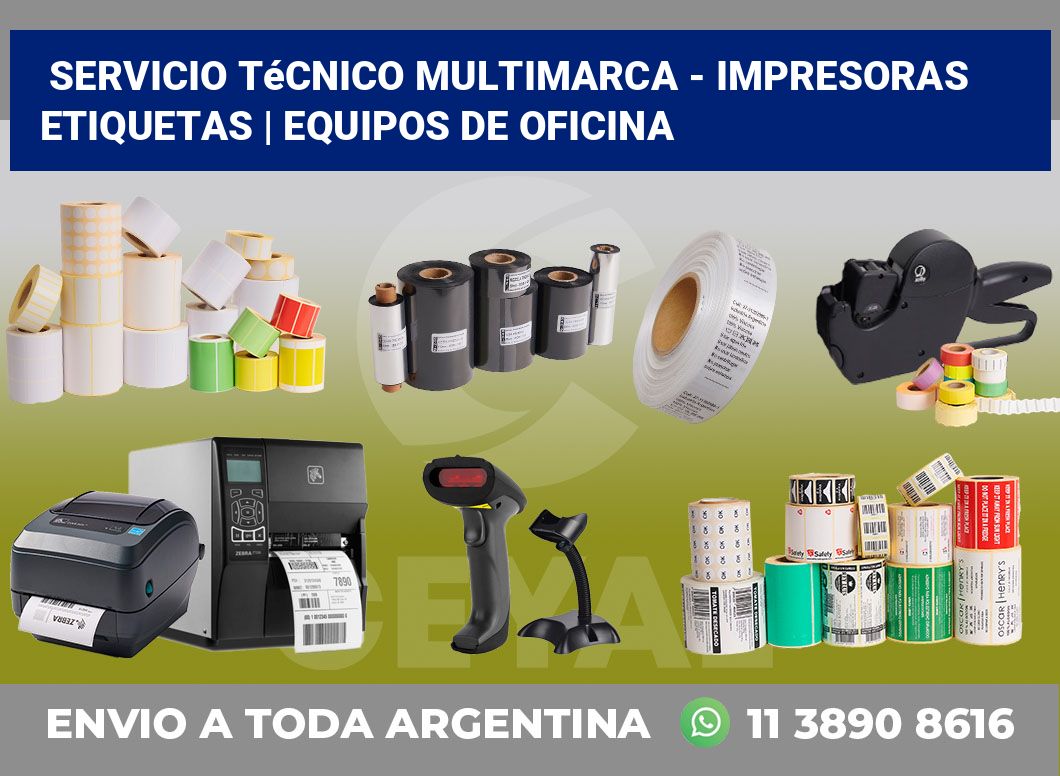 Servicio técnico multimarca – impresoras etiquetas | Equipos de oficina