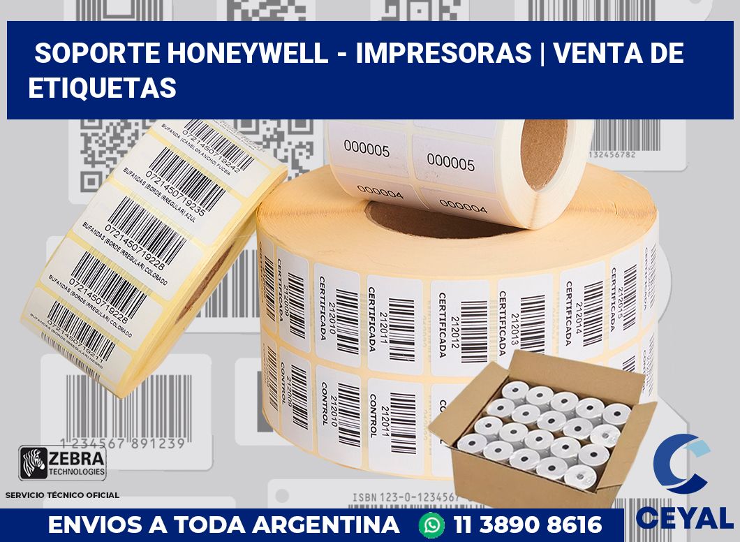 Soporte Honeywell - impresoras | venta de etiquetas
