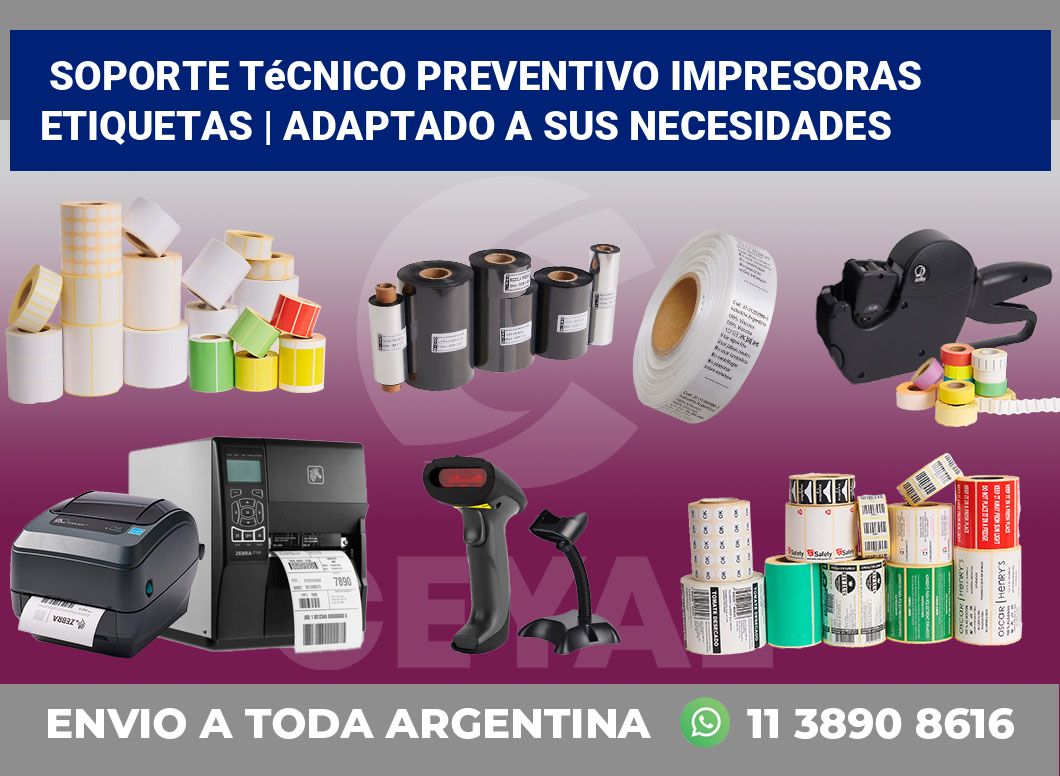Soporte técnico preventivo impresoras etiquetas | Adaptado a sus necesidades