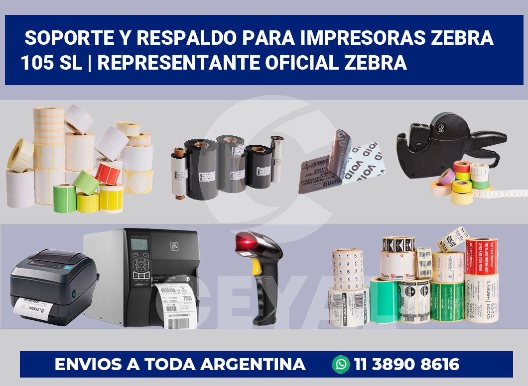 Soporte y respaldo para impresoras Zebra 105 SL | Representante oficial Zebra