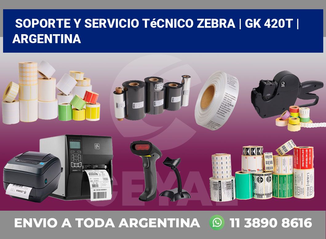 Soporte y servicio técnico Zebra | gk 420t | Argentina