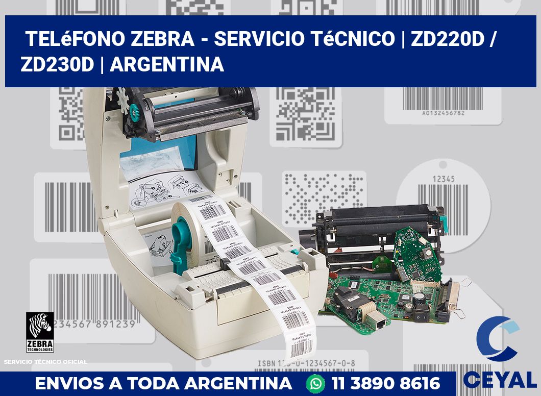 Teléfono Zebra - Servicio Técnico | ZD220d / ZD230d | Argentina