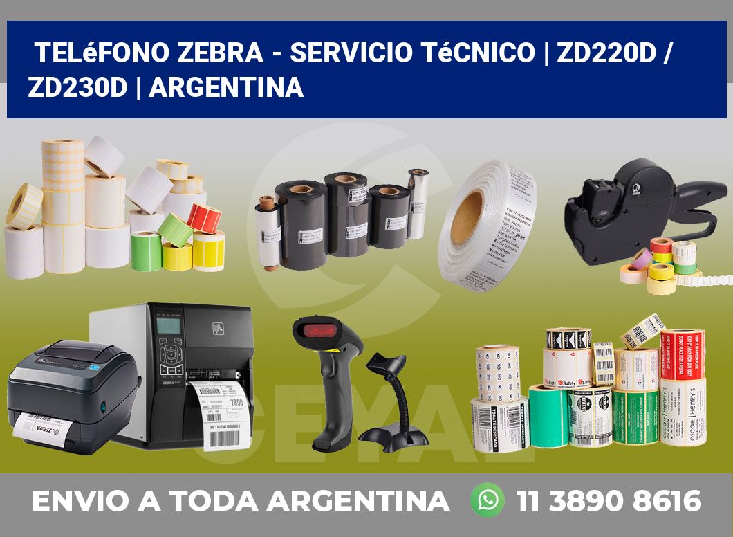 Teléfono Zebra – Servicio Técnico | ZD220d / ZD230d | Argentina
