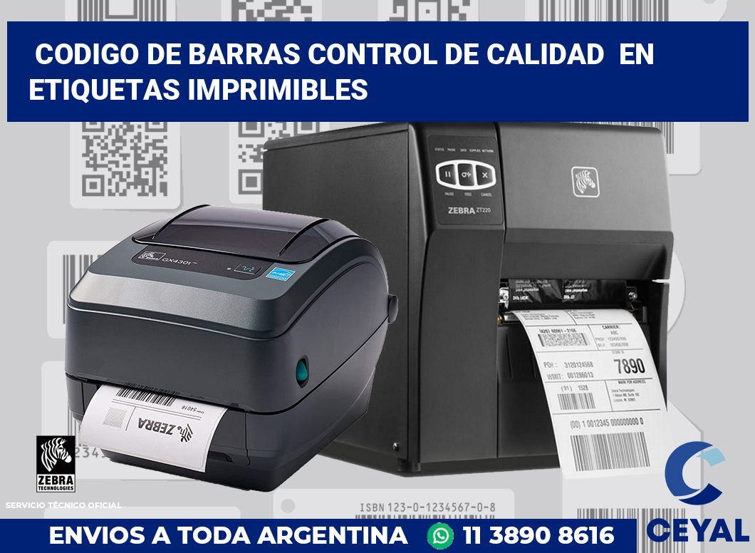 codigo de barras control de calidad en etiquetas imprimibles