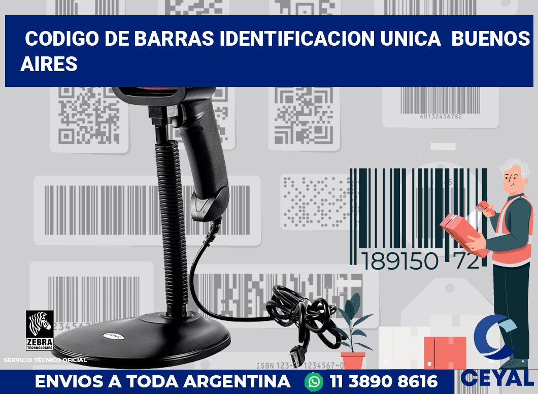 codigo de barras identificacion unica Buenos Aires