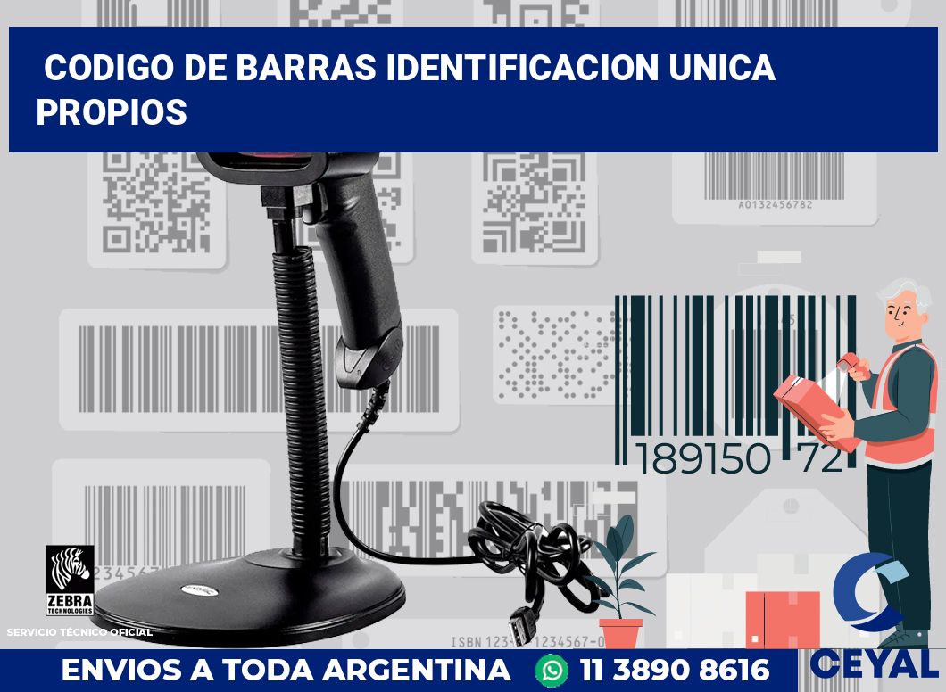 codigo de barras identificacion unica propios