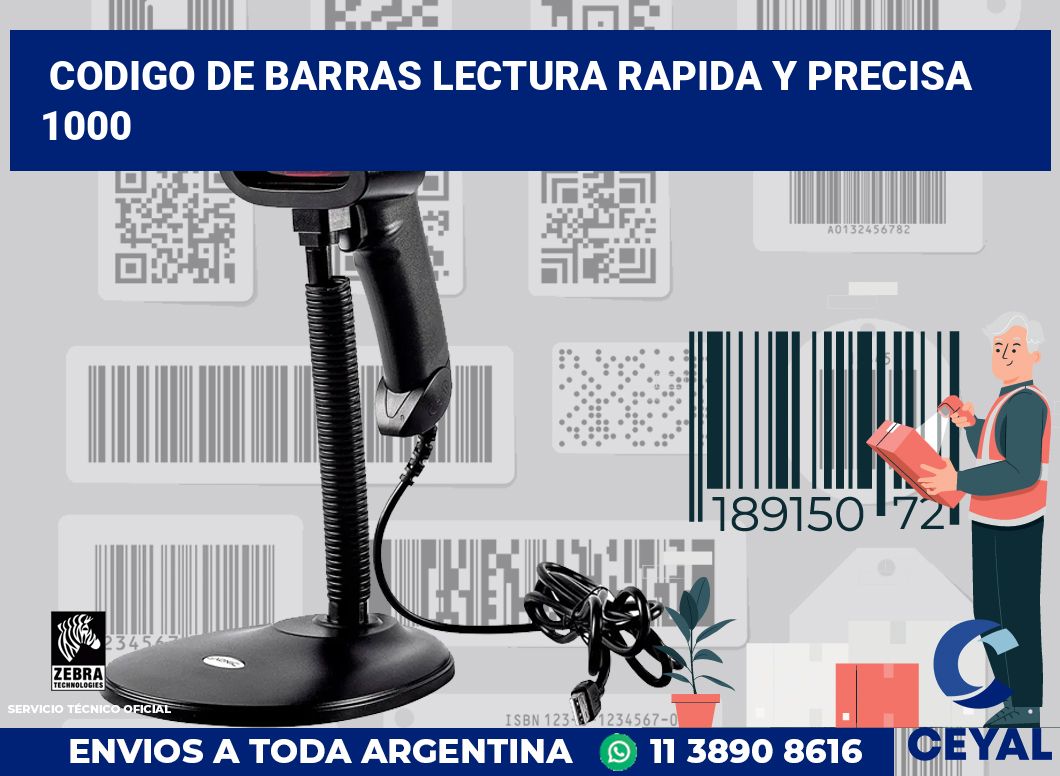 codigo de barras lectura rapida y precisa 1000