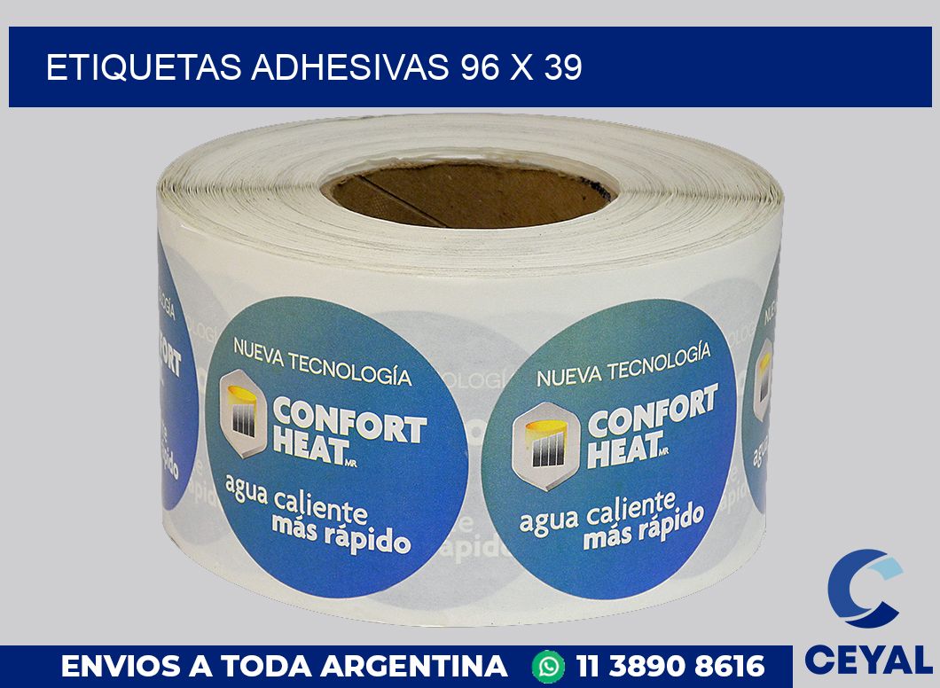 etiquetas adhesivas 96 x 39