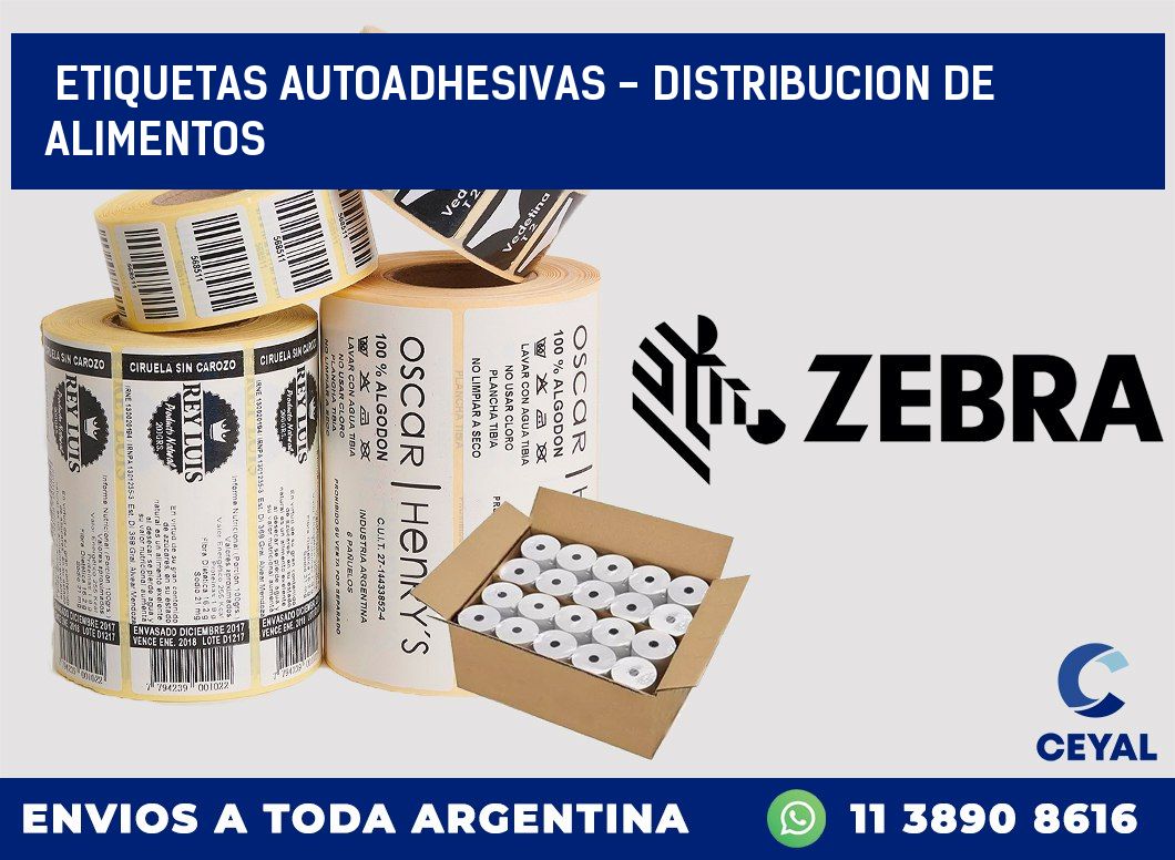 etiquetas autoadhesivas – distribucion de alimentos