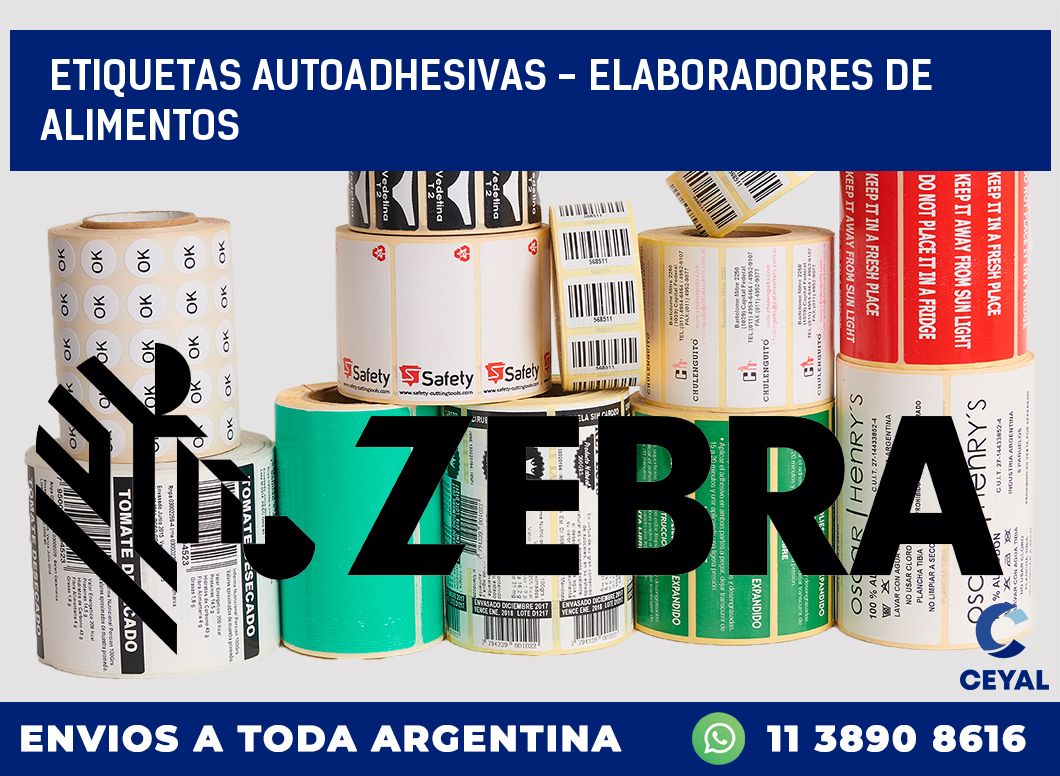 etiquetas autoadhesivas – elaboradores de alimentos