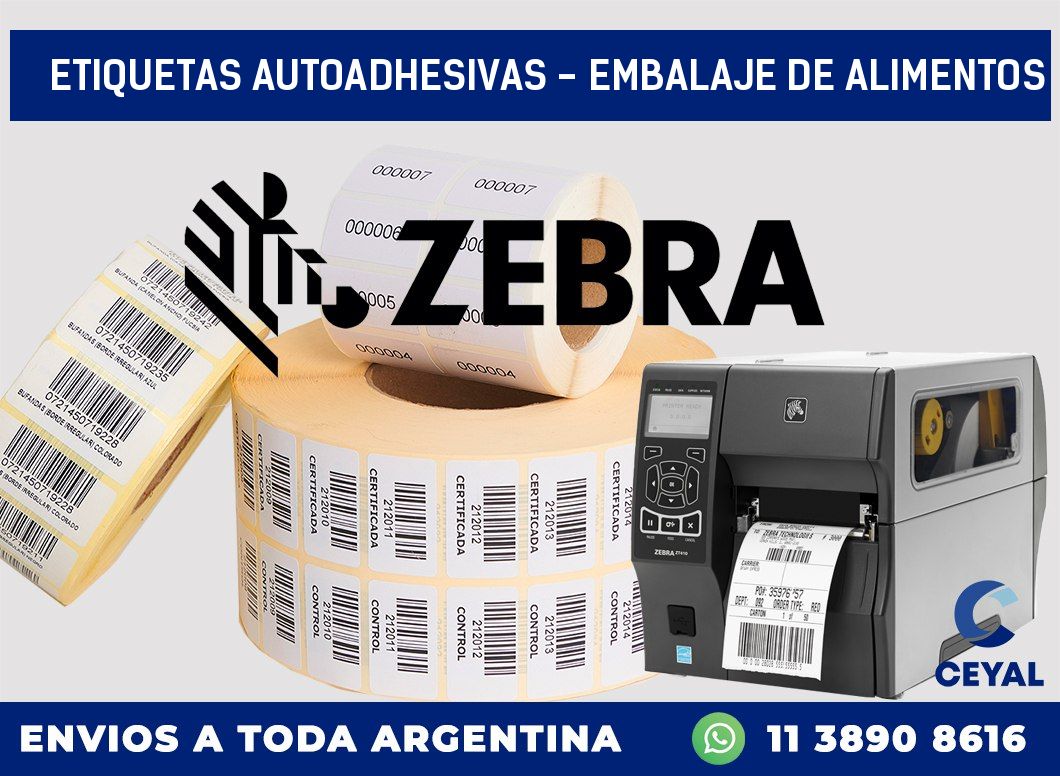 etiquetas autoadhesivas – embalaje de alimentos