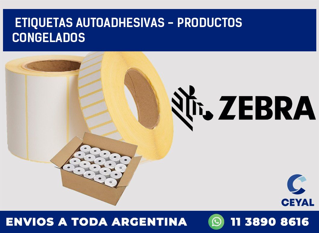 etiquetas autoadhesivas – productos congelados