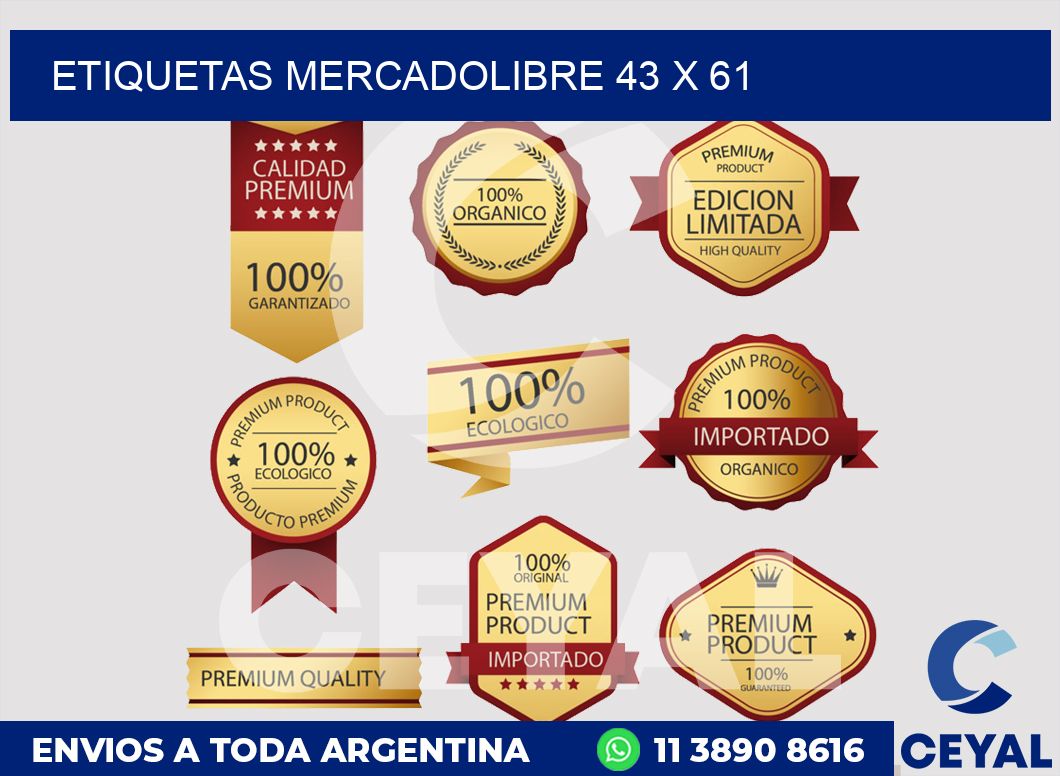 etiquetas mercadolibre 43 x 61