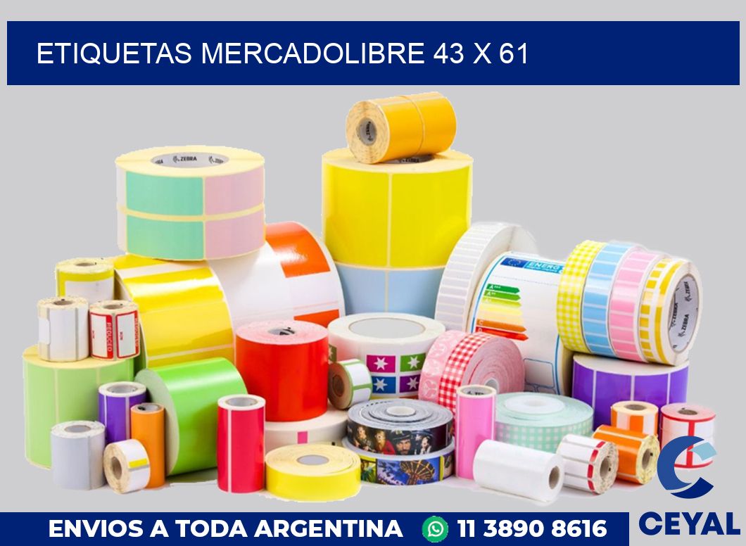 etiquetas mercadolibre 43 x 61