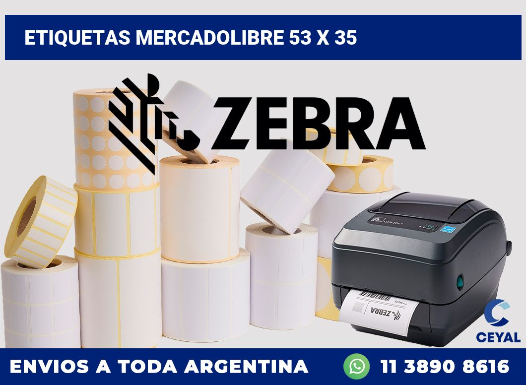 etiquetas mercadolibre 53 x 35