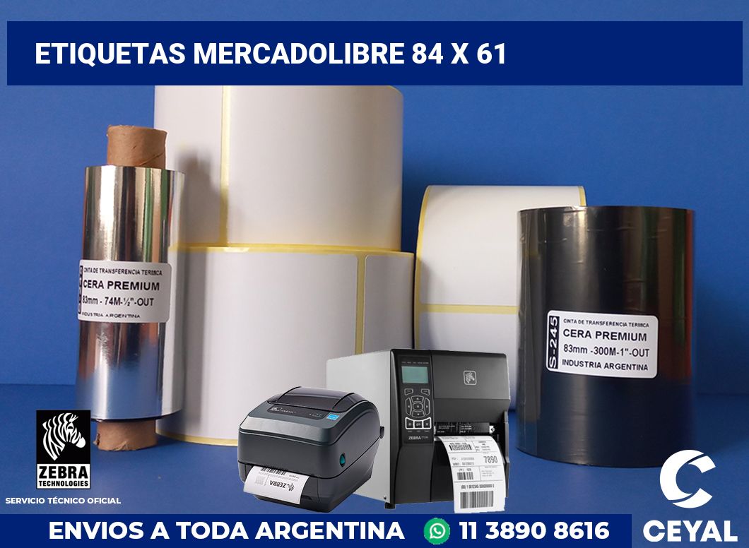 etiquetas mercadolibre 84 x 61
