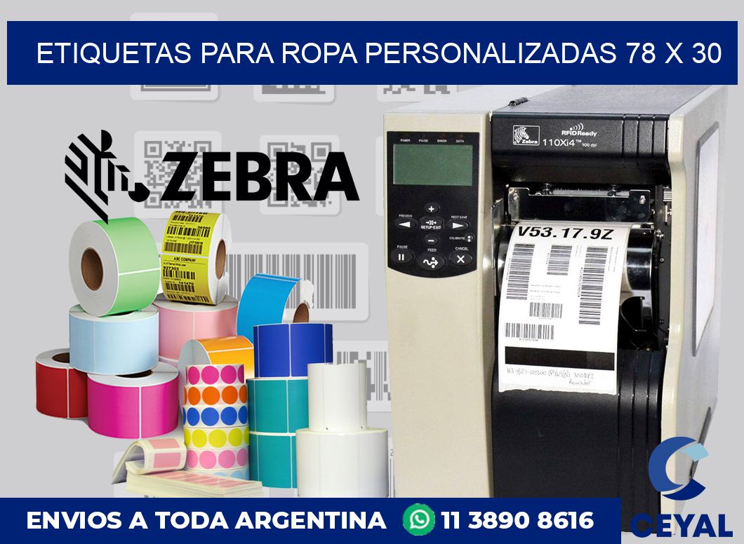 etiquetas para ropa personalizadas 78 x 30