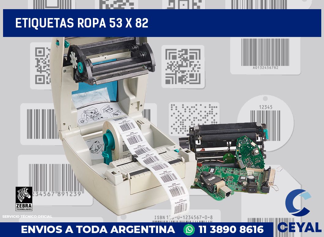 etiquetas ropa 53 x 82