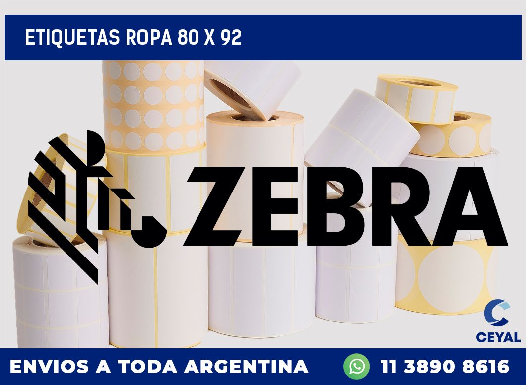 etiquetas ropa 80 x 92