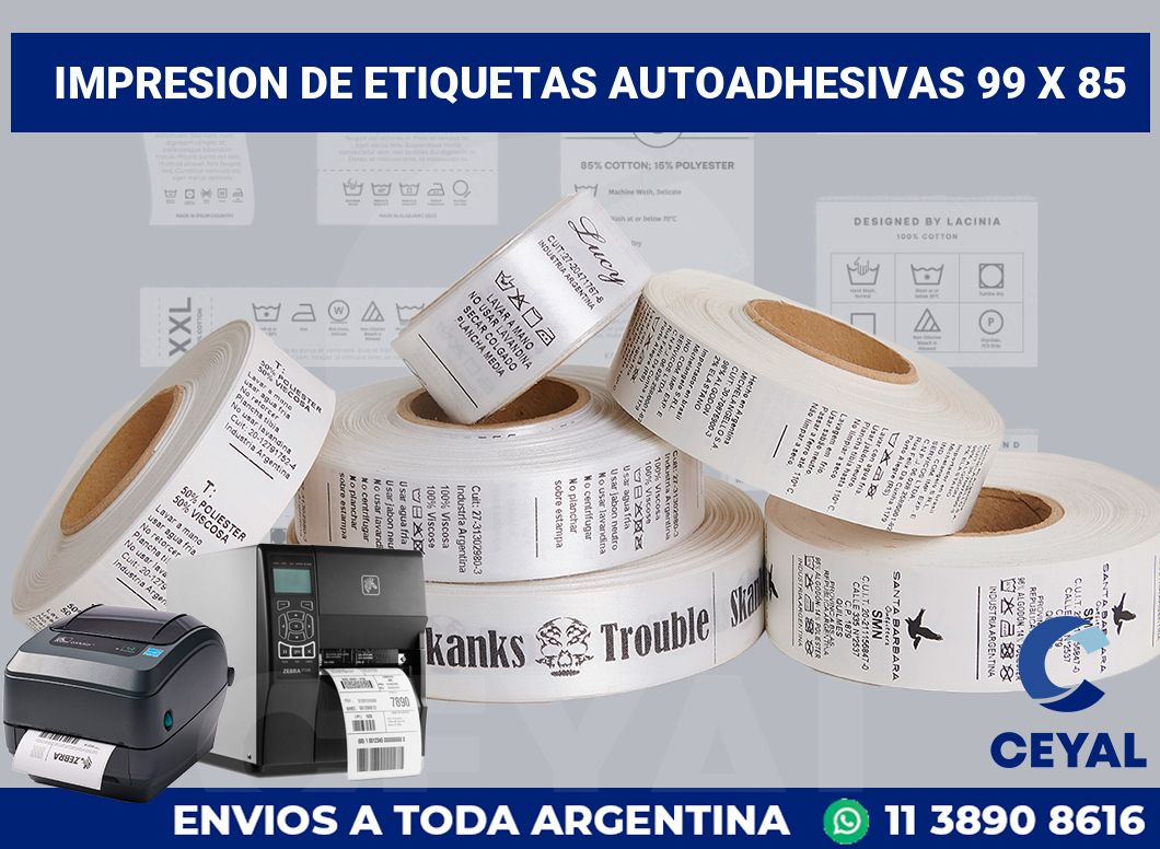 impresion de etiquetas autoadhesivas 99 x 85