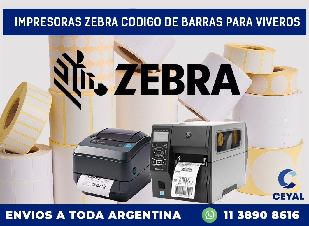 impresoras zebra codigo de barras para Viveros