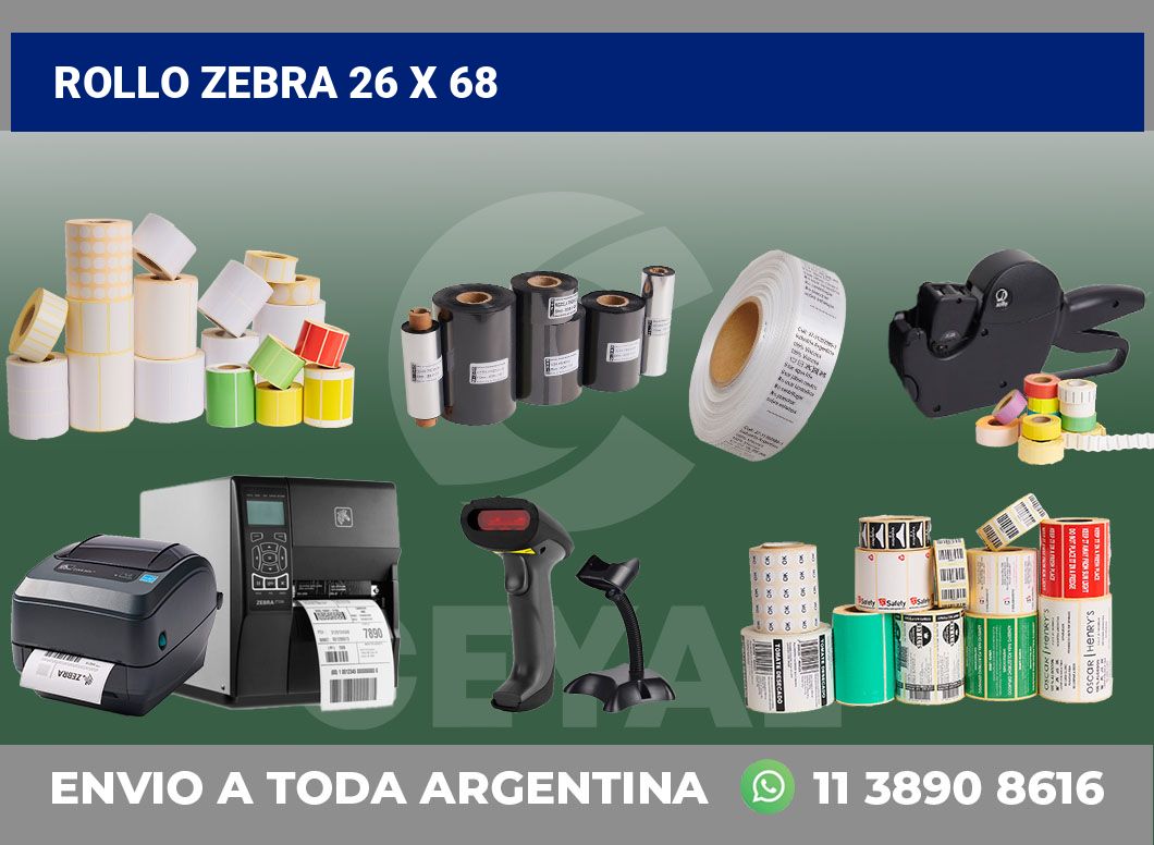 rollo zebra 26 x 68