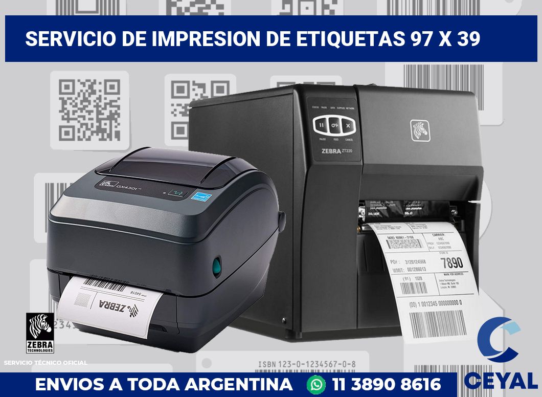 servicio de impresion de etiquetas 97 x 39