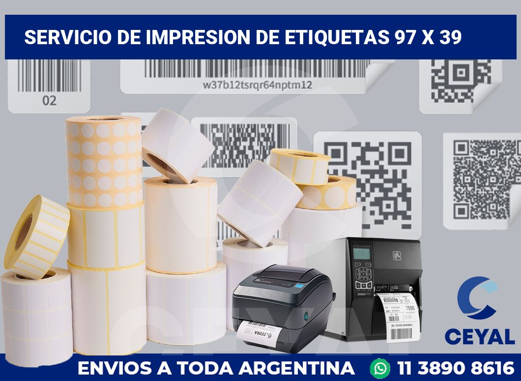 servicio de impresion de etiquetas 97 x 39