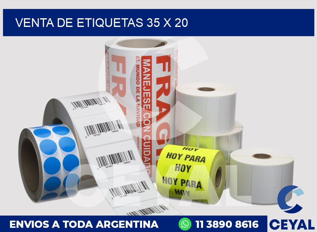 venta de etiquetas 35 x 20