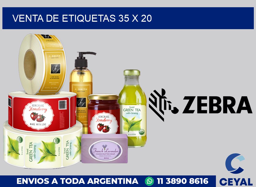 venta de etiquetas 35 x 20