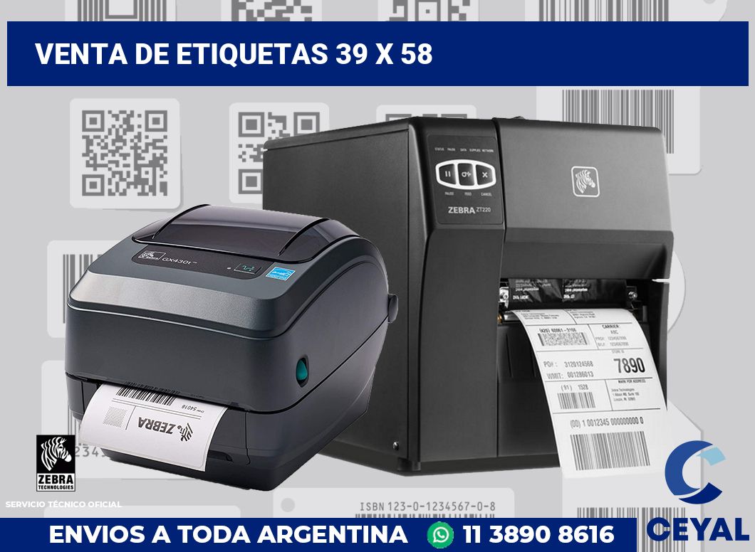 venta de etiquetas 39 x 58