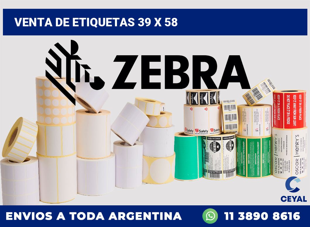 venta de etiquetas 39 x 58