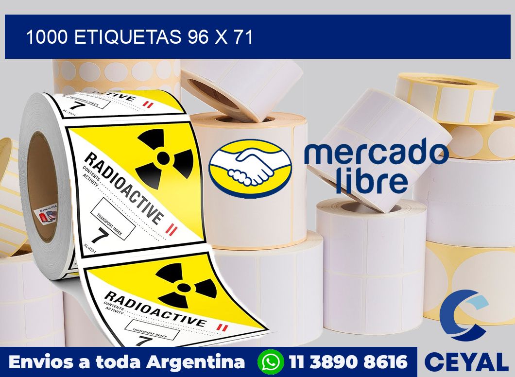 1000 etiquetas 96 x 71