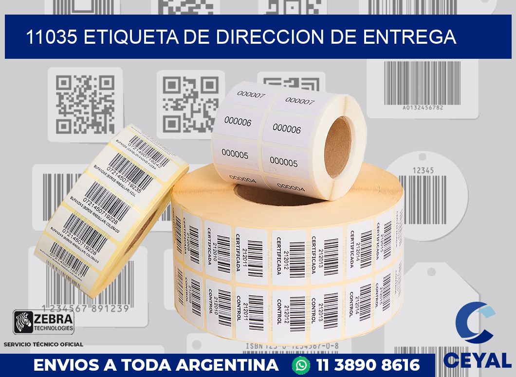 11035 Etiqueta de direccion de entrega