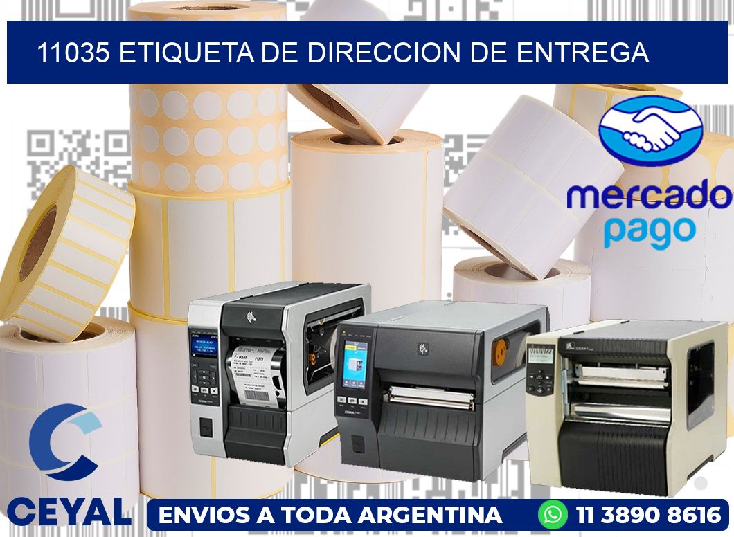 11035 Etiqueta de direccion de entrega